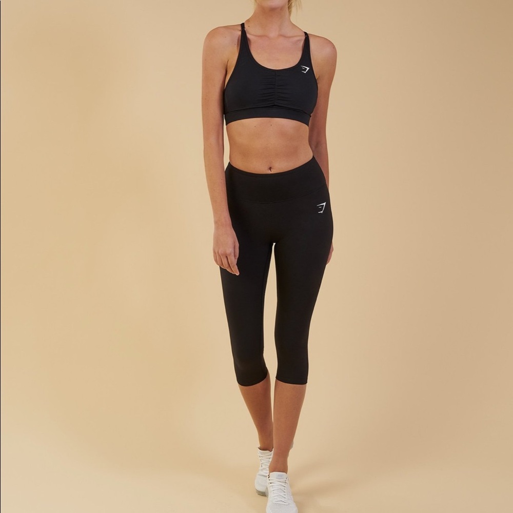 Gymshark dreamy cropped leggings S black